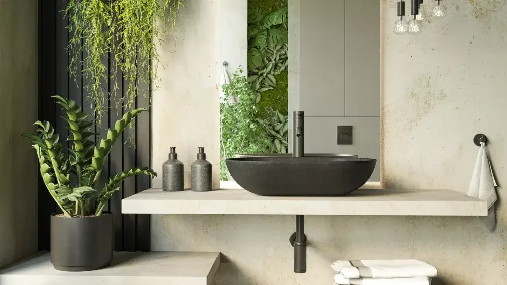 Kamienna umywalka nablatowa PINATUBO