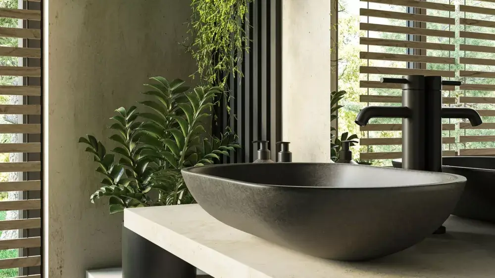 Kamienna umywalka nablatowa PINATUBO