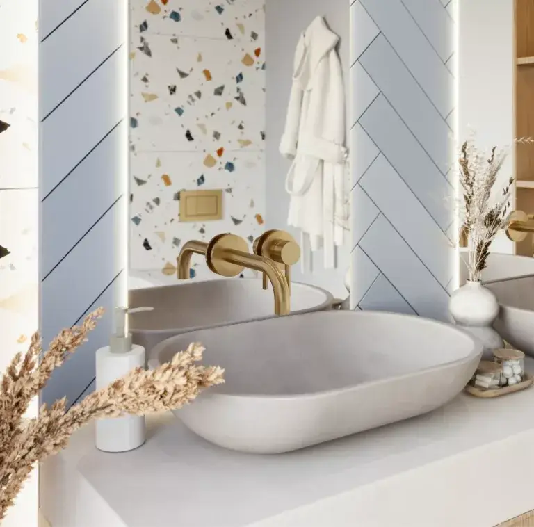 Kamienna umywalka nablatowa PINATUBO