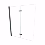 Parawan nawannowy 2-panelowy składany JEZIORAK 120 cm Czarny