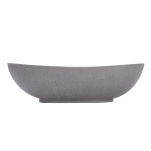 Kamienna umywalka nablatowa MANAM - Szary marmur - obrazek 3