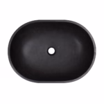 Kamienna umywalka nablatowa PINATUBO - Czarny granit - obrazek 2